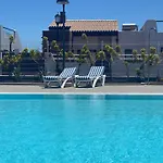 Sunny Luxury Apartment With Two Great Sunny - Level Terraces, Two Swimming Pools, In A New Complex Pueblo Majorero, Close To Fuerteventura Golf Club, Next To The Beach , Atlantico Shopping Mall And Casino In Caleta De Fuste